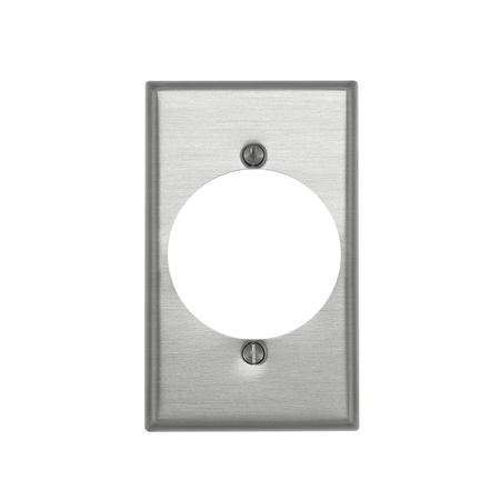 LEVITON Wallplate Recept 1G Alum 000-83028-000